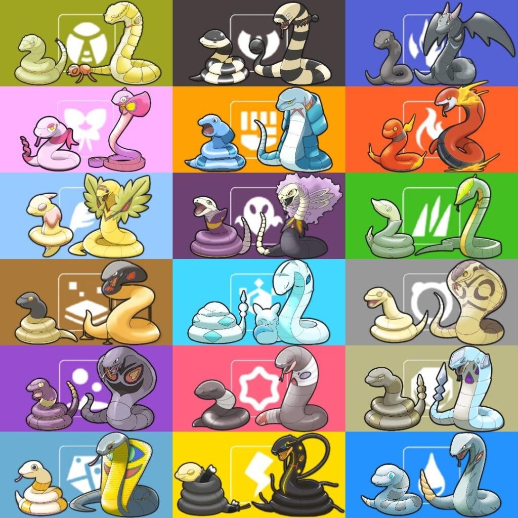 Regular and Shiny versions. Example for gym statues.