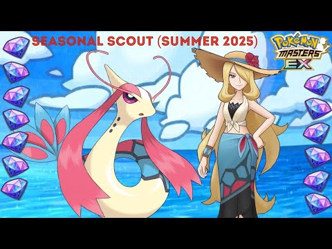 Peak summer! | Cynthia (Summer 2025) and Milotic Seasonal Scout | Pokemon Masters EX