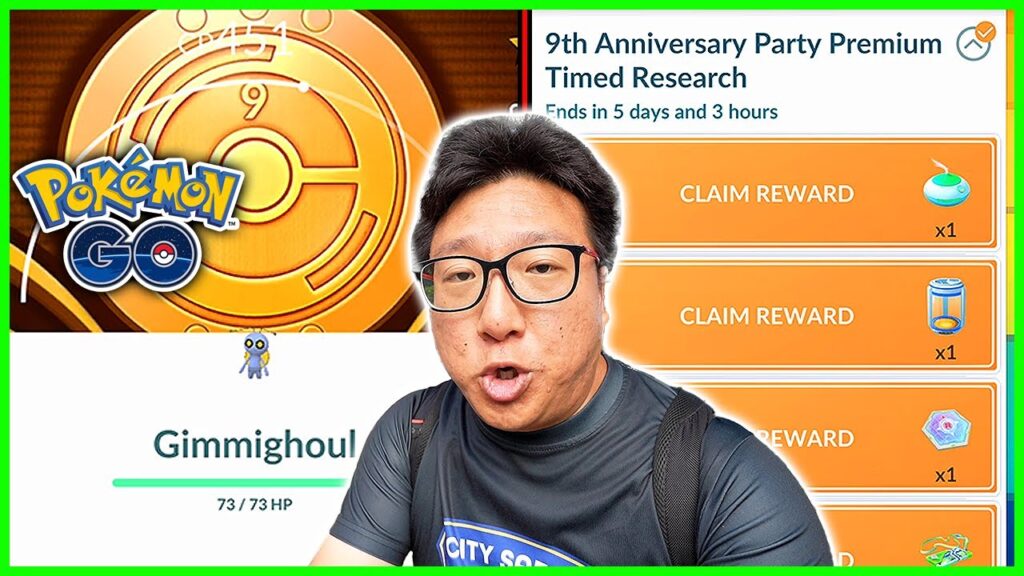 9th Year Anniversary Event With New Shiny Gimmighoul in Pokemon GO