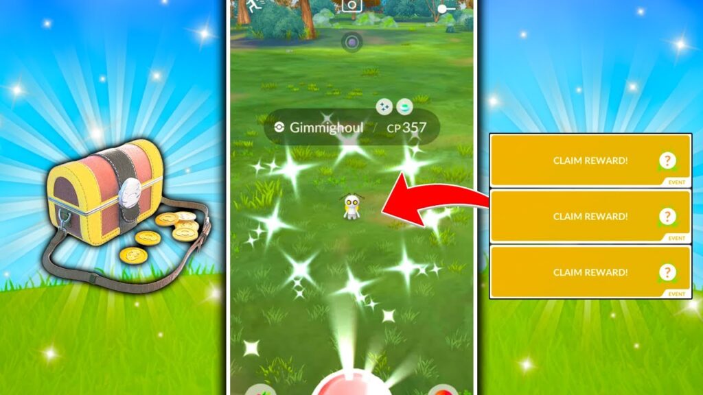 HOW TO GET SHINY GIMMIGHOUL IN POKEMON GO! New Special Background / 9th Anniversary Event