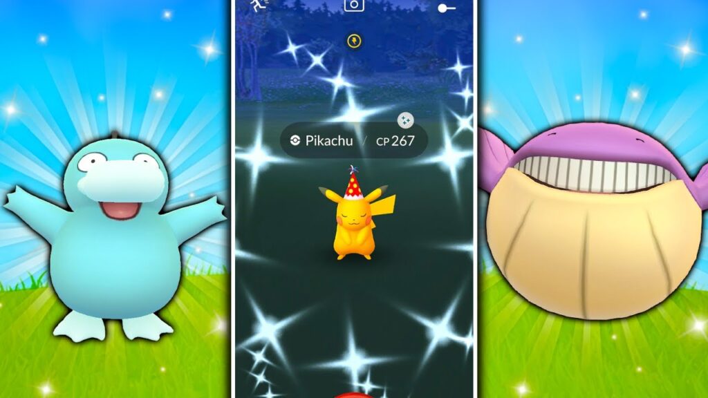 NEW SHINY BOOSTED EXCLUSIVE EVENT IN POKEMON GO! Red Party Hat Pikachu / New Special Backgrounds