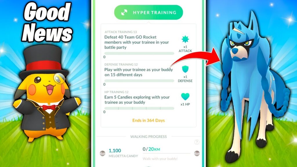 Hyper Training Tasks in Pokemon GO are ROUGH! How to Use Gold Bottle Cap / GOOD News about Pikachu!