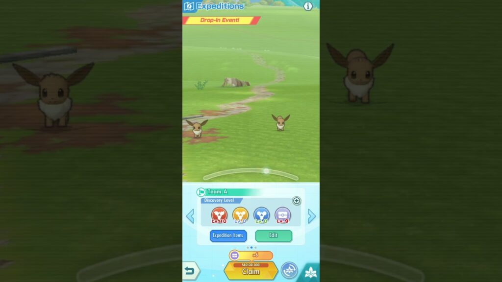Pokemon Masters Drop in Event Eevee on Pasio