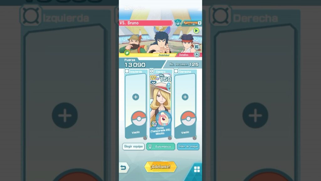 MODO AUTO Cintia y Milotic 3/5 EXR 1vs3 Offtype -Pokemon Masters EX- #pokemon #pokemonmasters