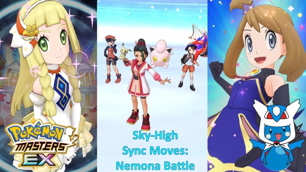 Pokemon Masters EX:  Shining Sky-High Sync Moves - Nemona Battle