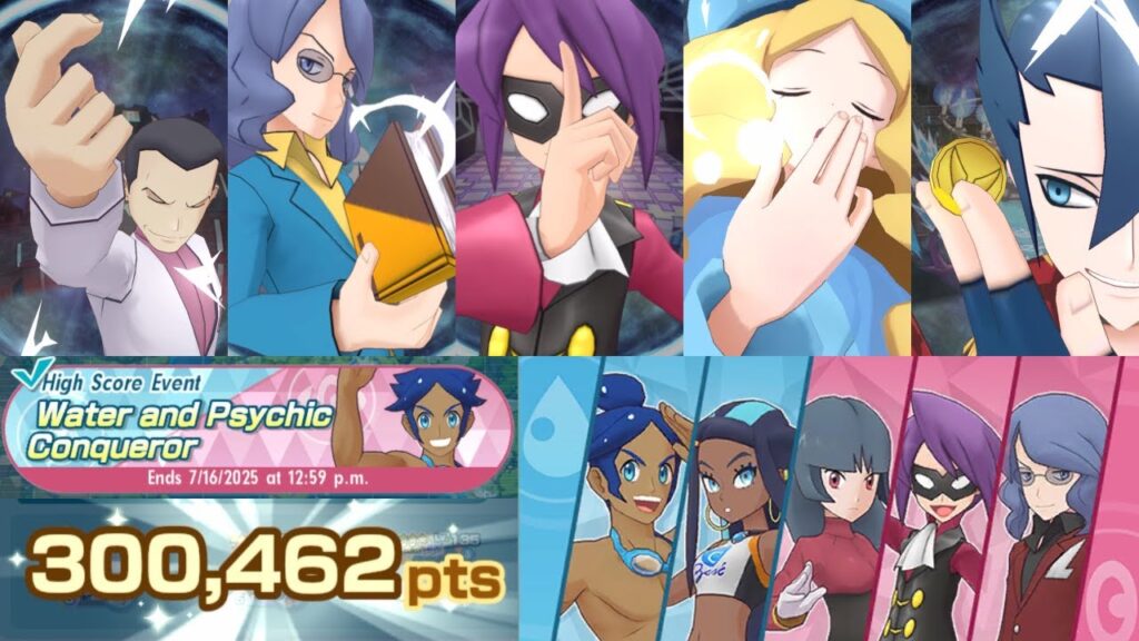 300K With Non-Limited Pairs In Water/Psychic HSE | Pokemon Masters EX | High Score Event