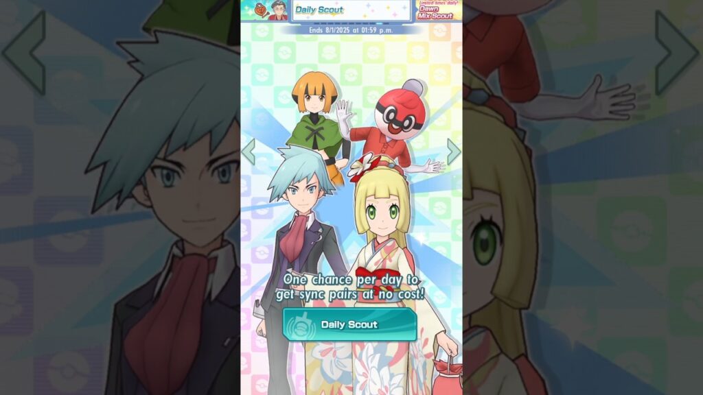 My first Daily Scout five star is.. | Pokemon Masters EX #pokemonmasters #pokemon