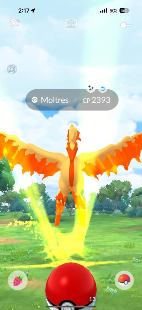 [Shiny] After 60 ultra balls finally caught possibly worst Galarian Moltres ever