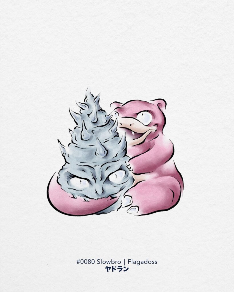 A creepy Slowbro !