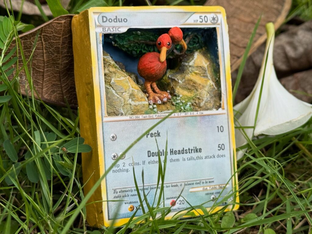 Doduo pokemon card diorama