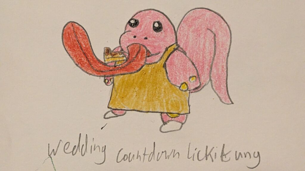 lickitung takes the wedding cake