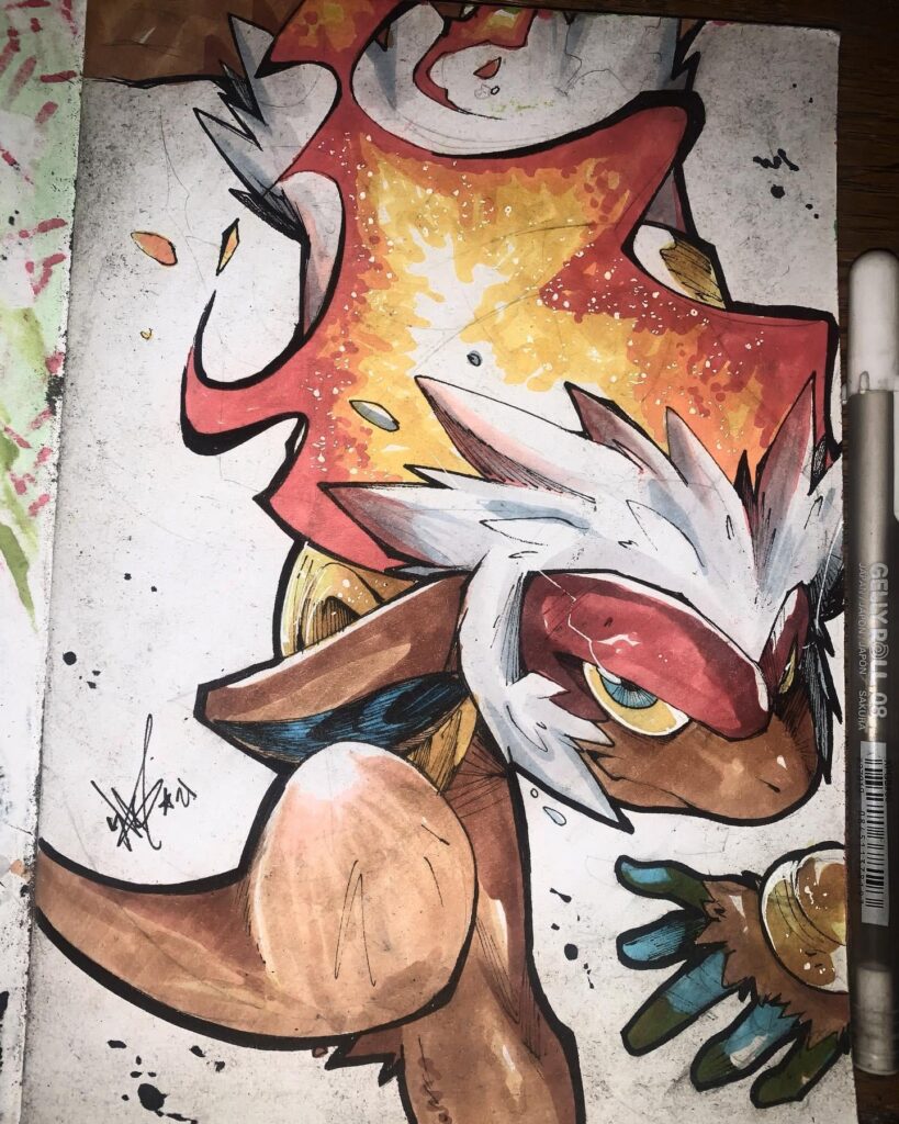 [OC] happy on how it turned out. Ash’s Infernape storyline revived my love for pokemon.