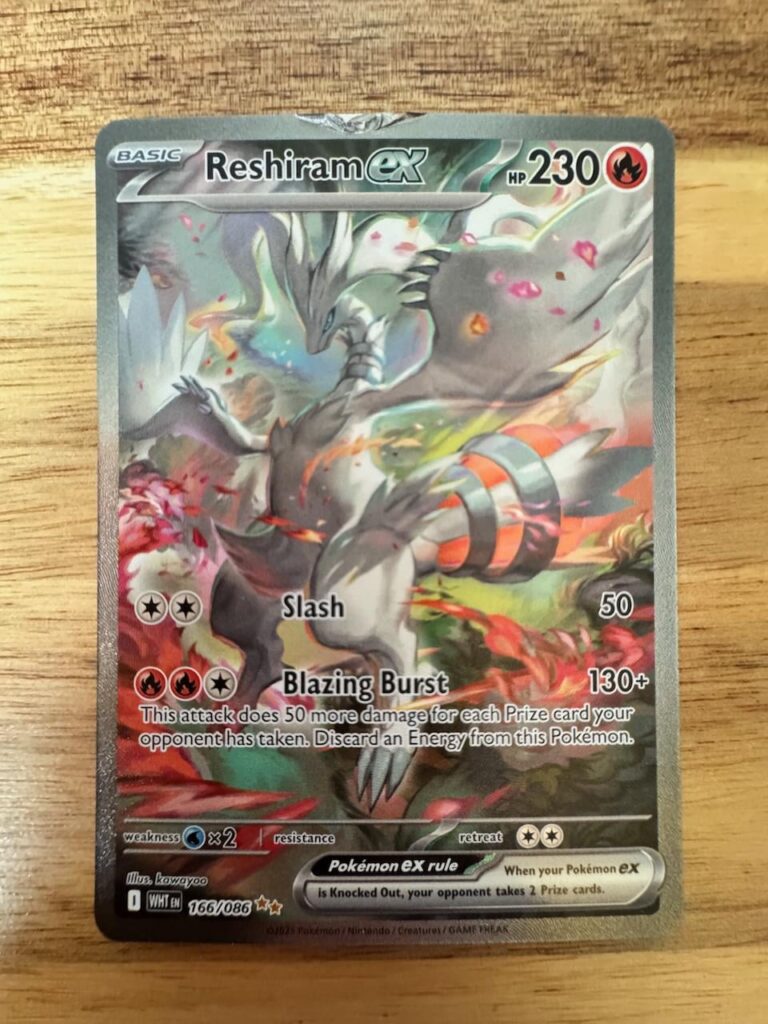 Got my WF ETB today and got the Reshiram EX...but with a weird foil misprint. Is getting this replaced a lost cause?