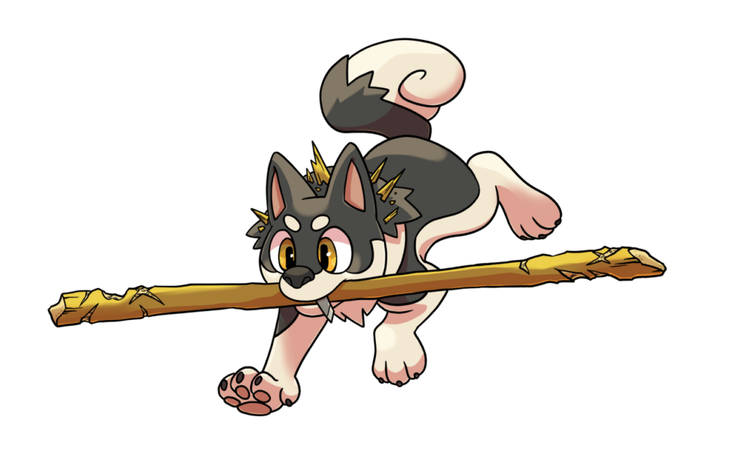 Dogmestik [art by prof-peach on Tumblr, commissioned by me]