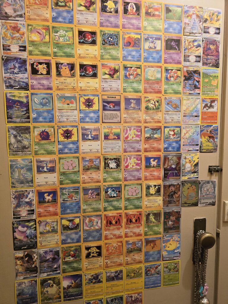 used fakes to decorate a door