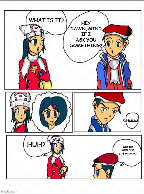 [OC] I'm sure most players choose Dawn, but saying Johanna Isn't Lucas's Mom, makes me sad.