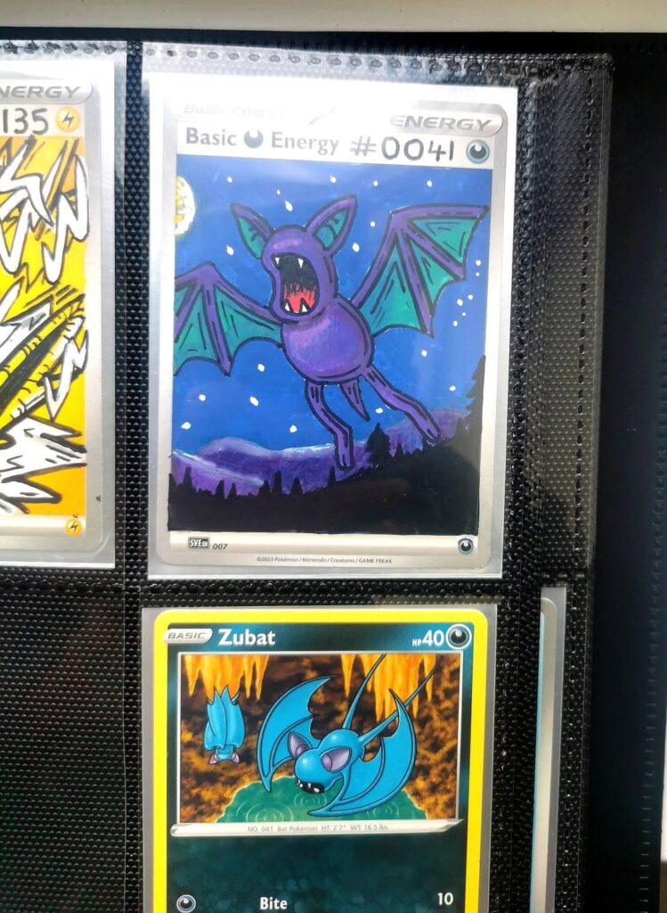 #041 Zubat added to the 151 picture pokedex on (grading cards) my full set in second image.