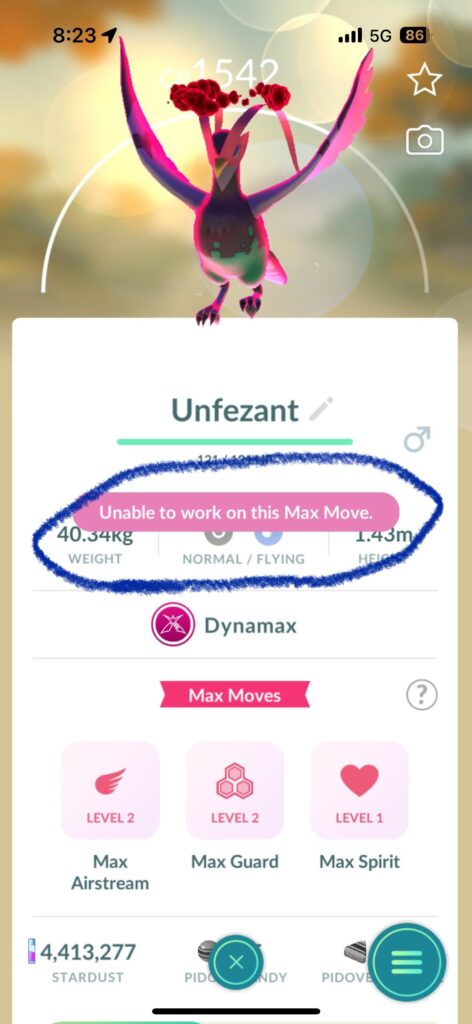 Glitched max move?