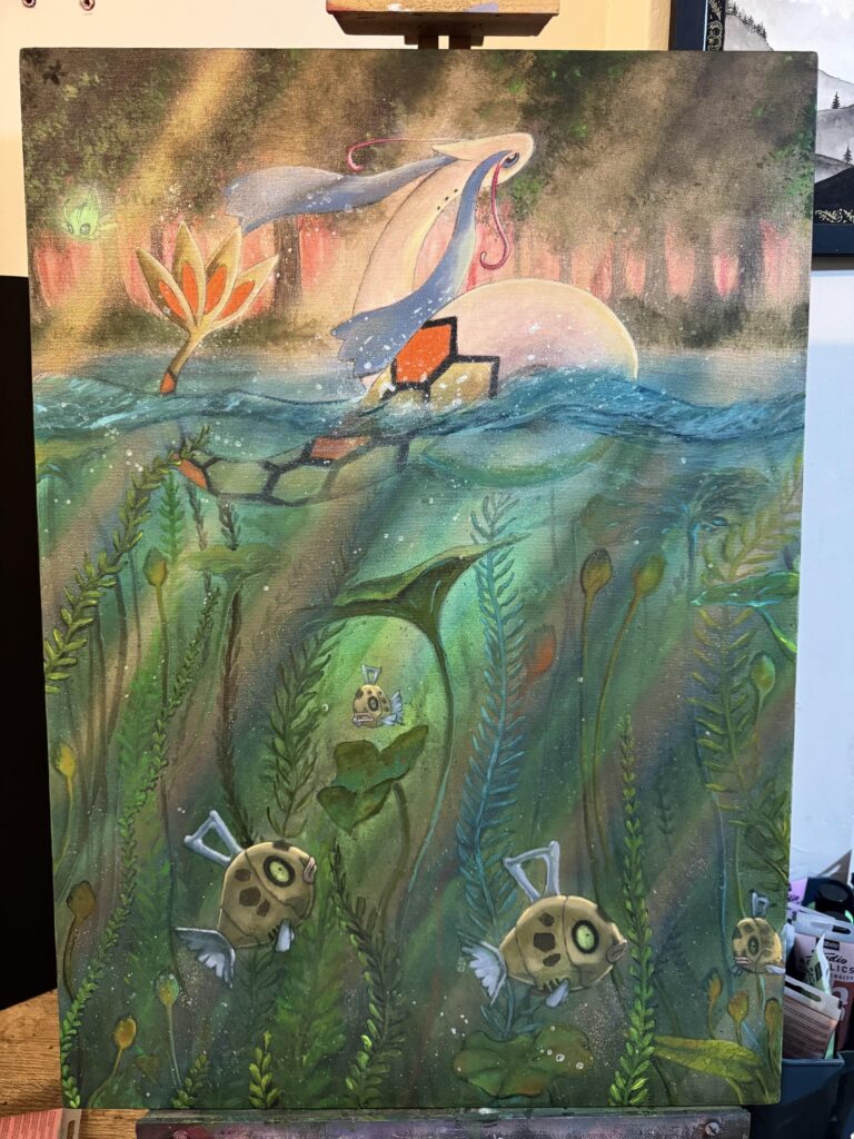 Milotic’s clearing ✨ almost done 🤧 [OC]