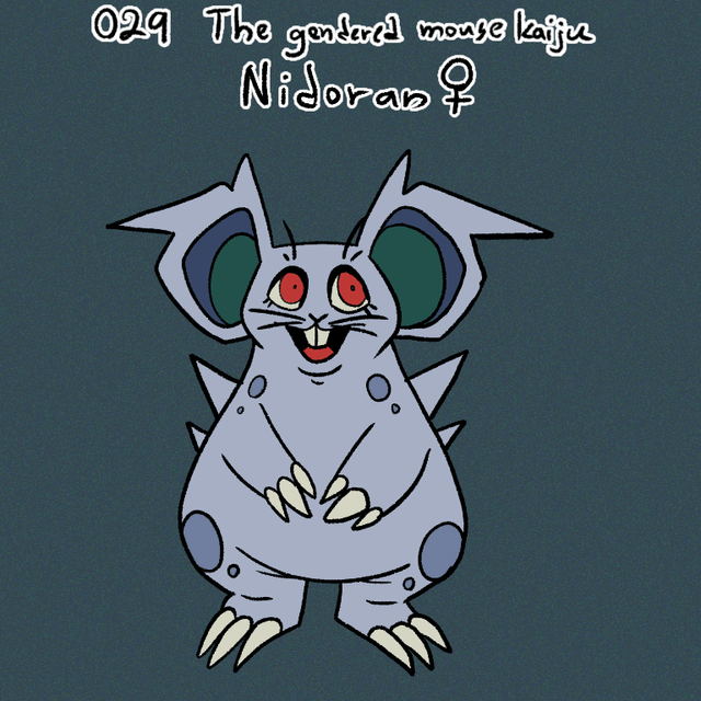 [OC] the nidorina line looks a little different....