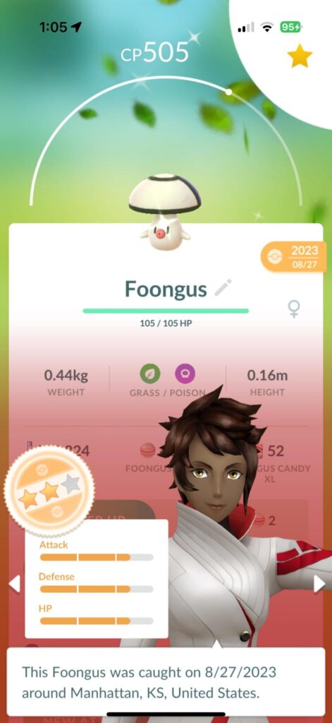 Shiny foogus same day different year exact same ivs and both caught on that years go fest