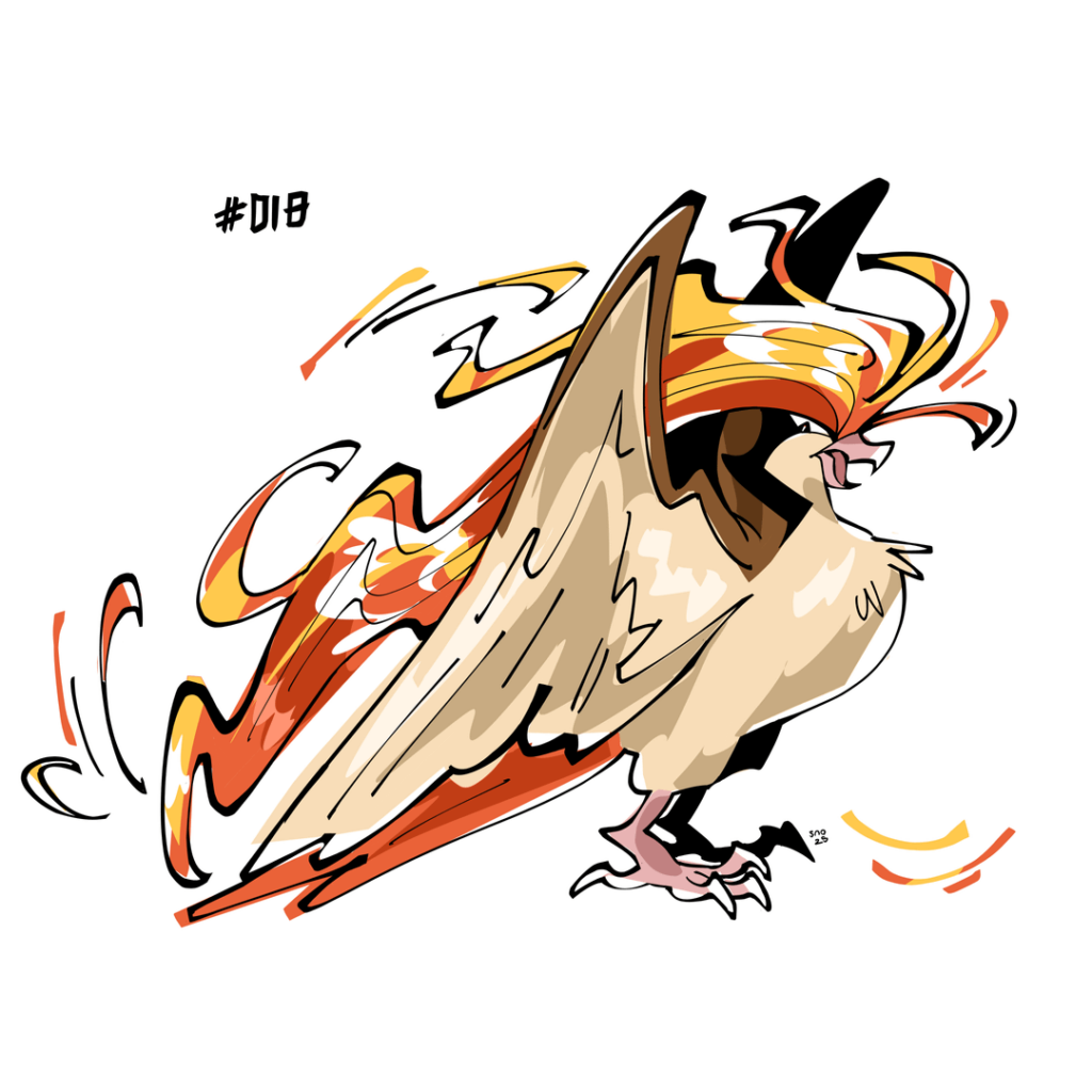 #018: Pidgeot. [OC]