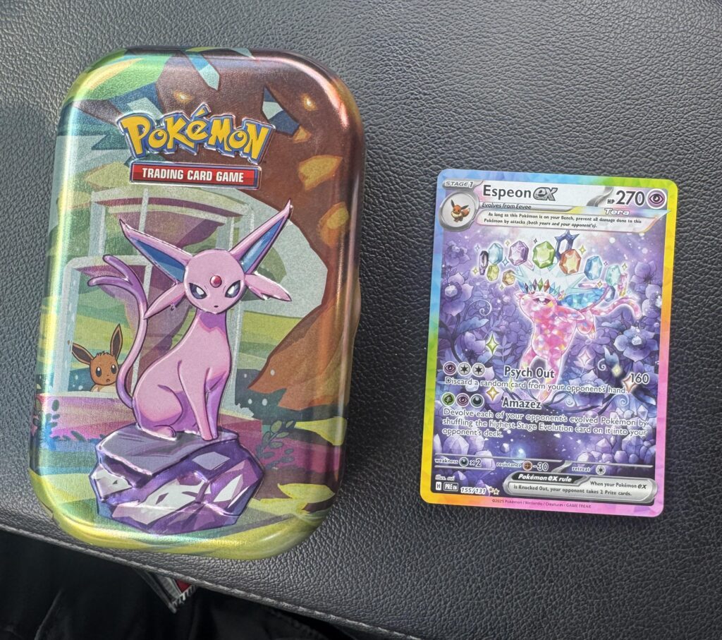 Nice car pull, got lucky finding a tin at target.