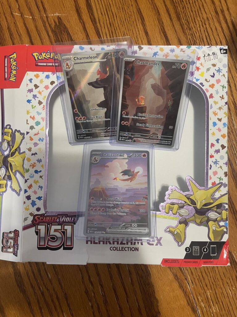 Charizard, Charmeleon, Charmander — All in One Pack. My 5-Year-Old Screamed “We’re Rich!”