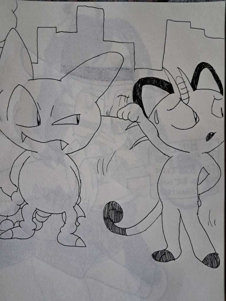 Meowth and Gligar!