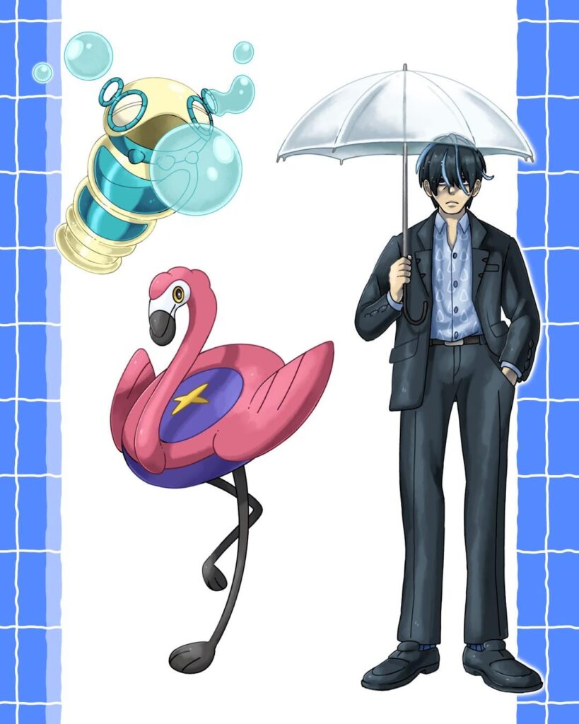 Gym Leader Type Swap! Larry as WATER TYPE Gym Leader!