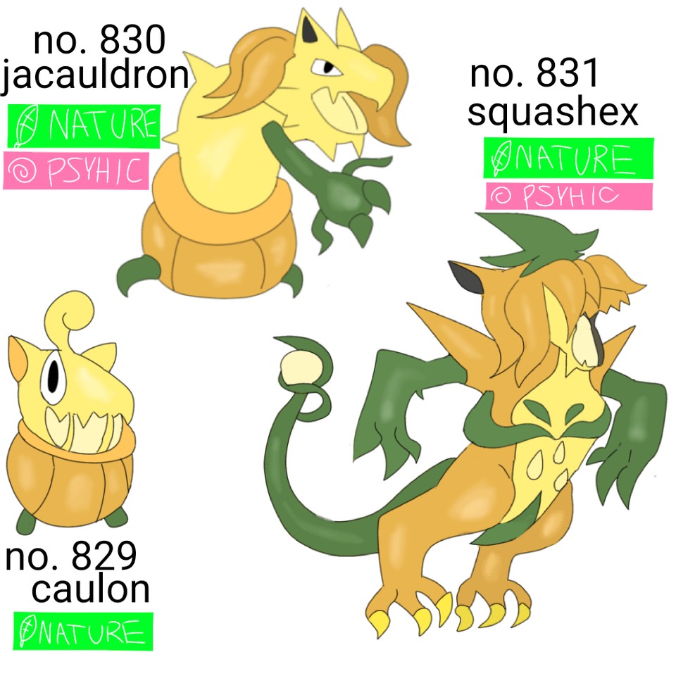 Fakemon for my Estonian region part 4. (Estonia is my home country). My mons use a different type chart: Nature, fire, water, electric, earth, rock, poison, psyhic, dark, fighting, light, air, ice, magic, normal, ghost, metal. Stunnel line is based on my oc.
