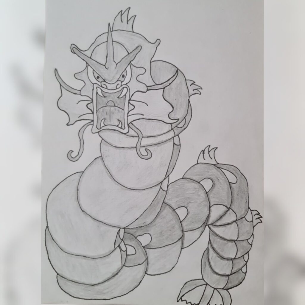 Gyarados drawing! I'm a bit of a noob