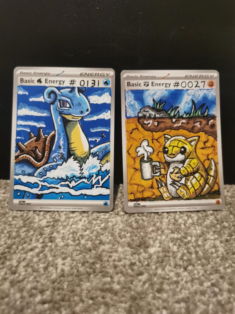 #027 & #131 completed for my one5one picture pokedex on (energy cards) 2 very different cards but think they work? (oc)