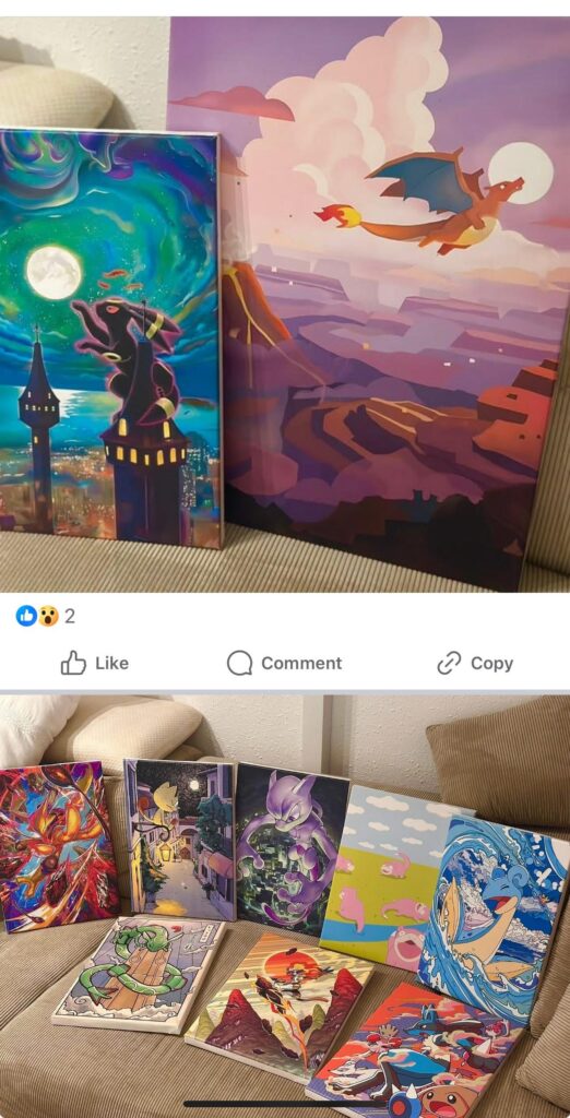 Where the guy found the art?