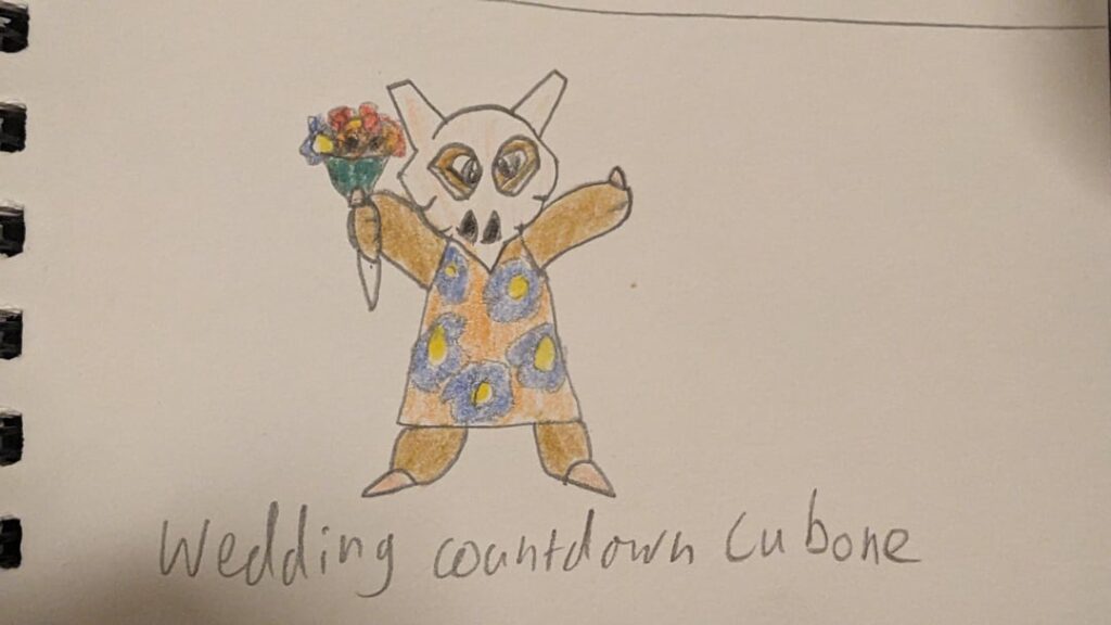 Cubone line turn their bones into bouquets for the wedding