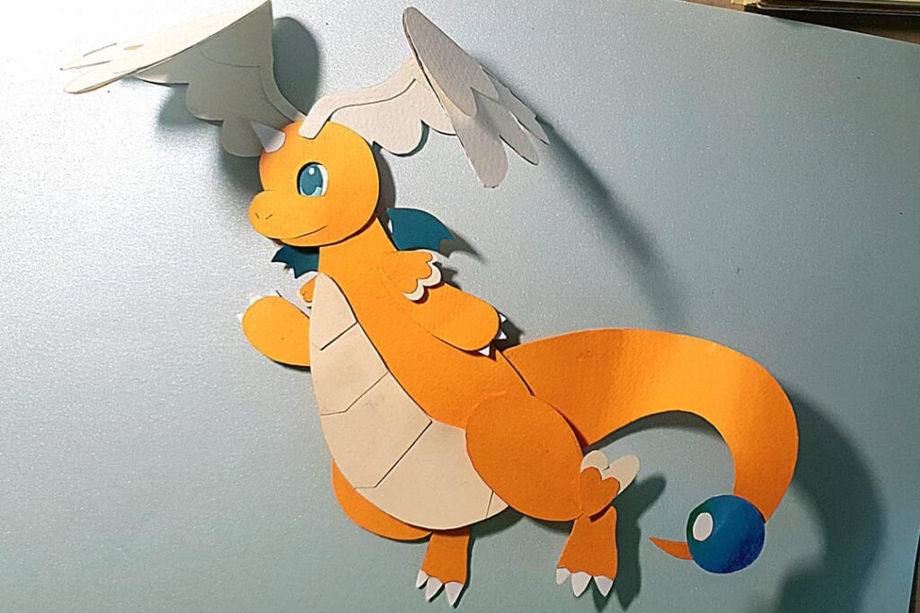 Mega Dragonite Papercraft [OC]