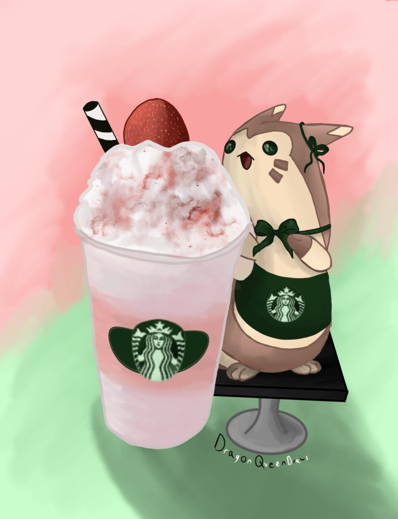 (OC) Strawberry Iced Frappe for PastelGreenDreams!