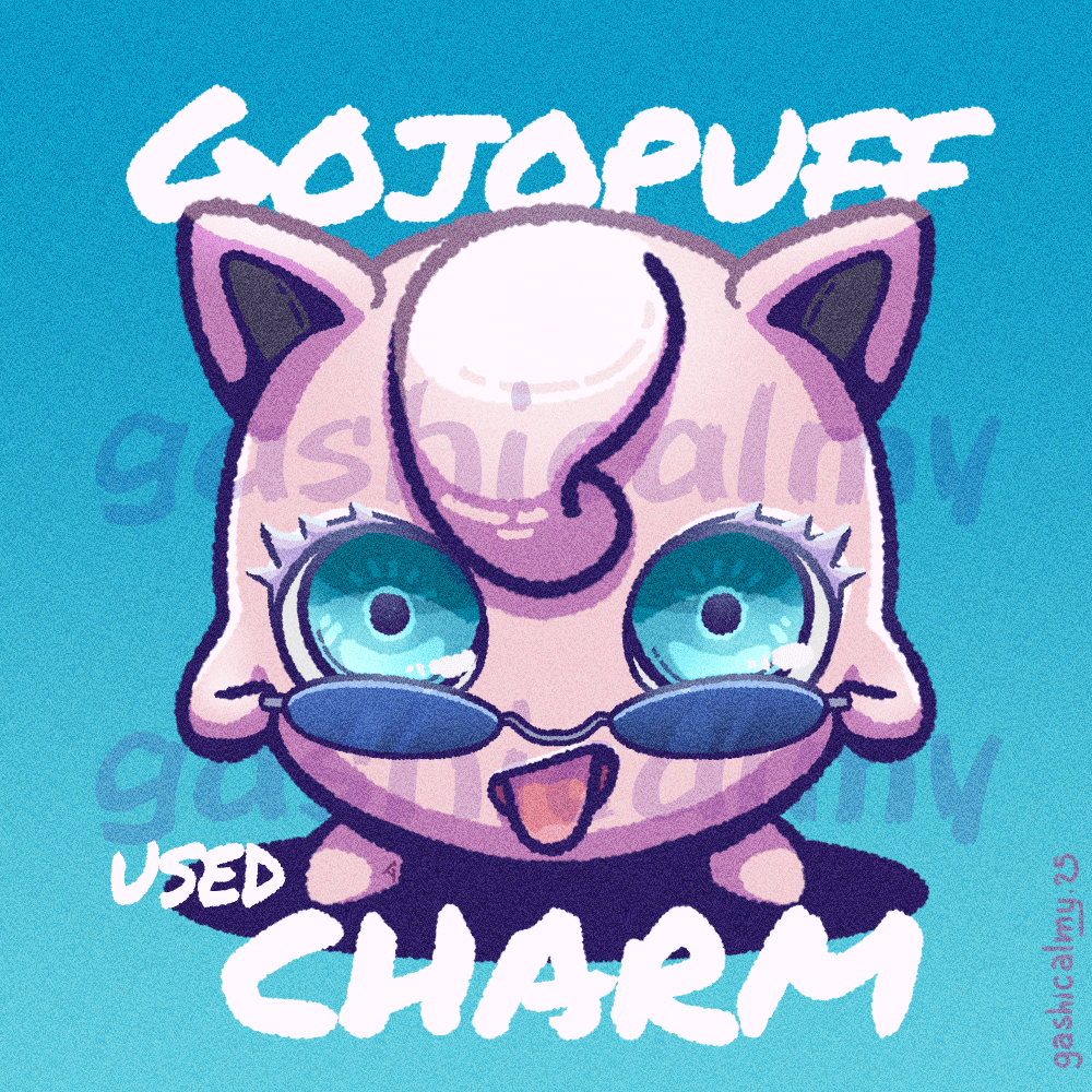 [OC] Cursed Jigglypuff with eyes | JJK + Pokemon