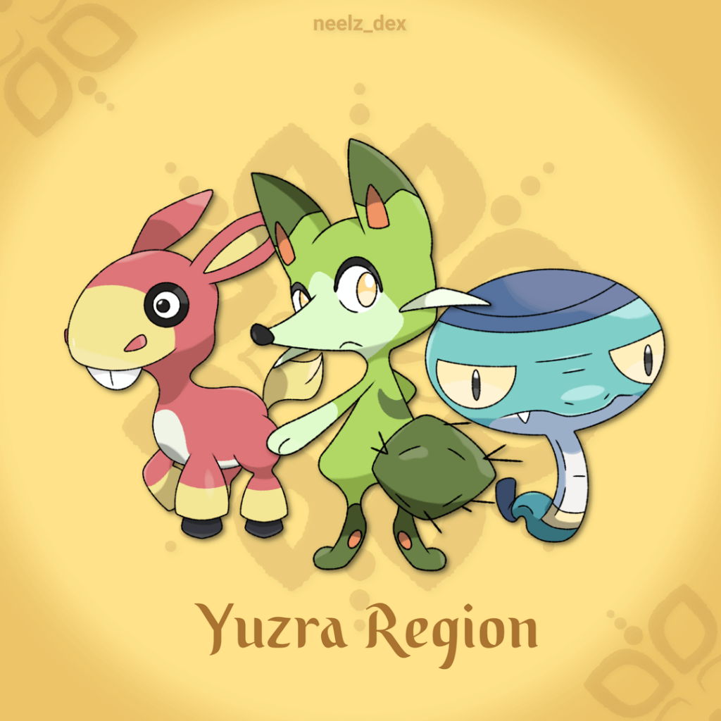 Morocco region Pokémon starters