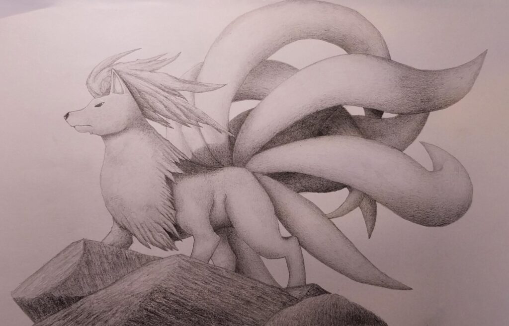 Ninetales drawing by a friend of mine