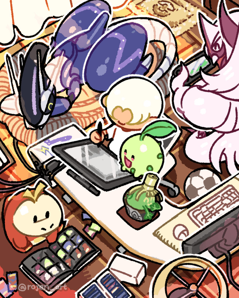 [OC] Cozy life with my fav Pokemon!