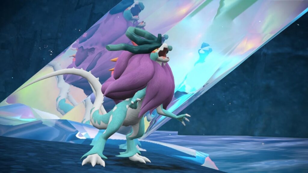 The paradox Pokémon in the great crater under depths