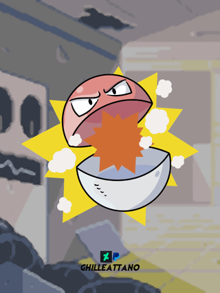 (OC) My Voltorb and Electrode TCG Style Artwork