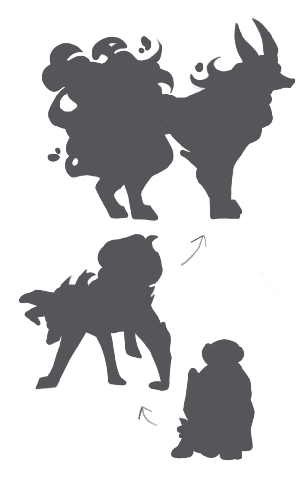 Silhouettes of the starters of my Hungary inspired region! Maghun