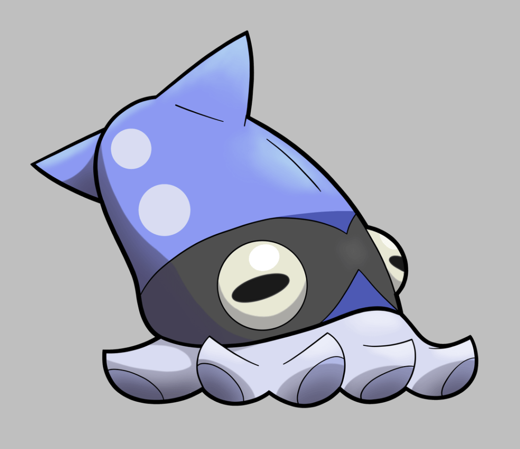 A Squid and an Ice-Type Pikaclone