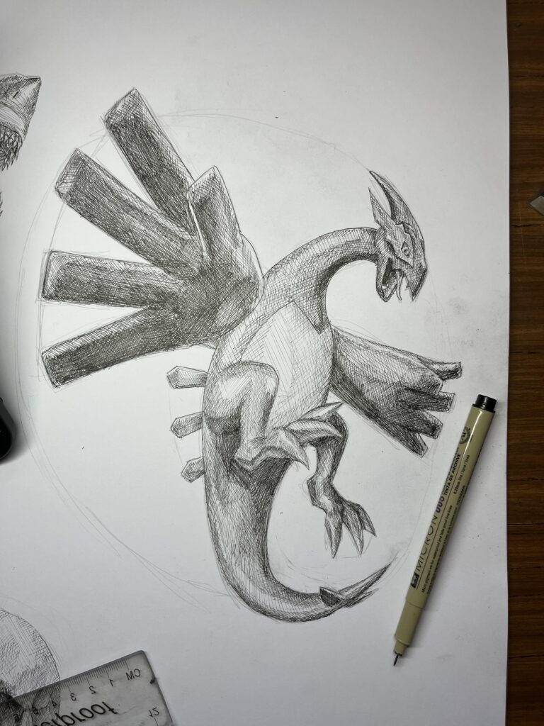 Shadow lugia drawing