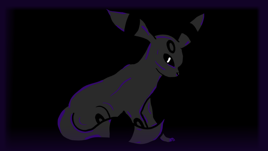 Wanted to draw a minimalist(?) Umbreon