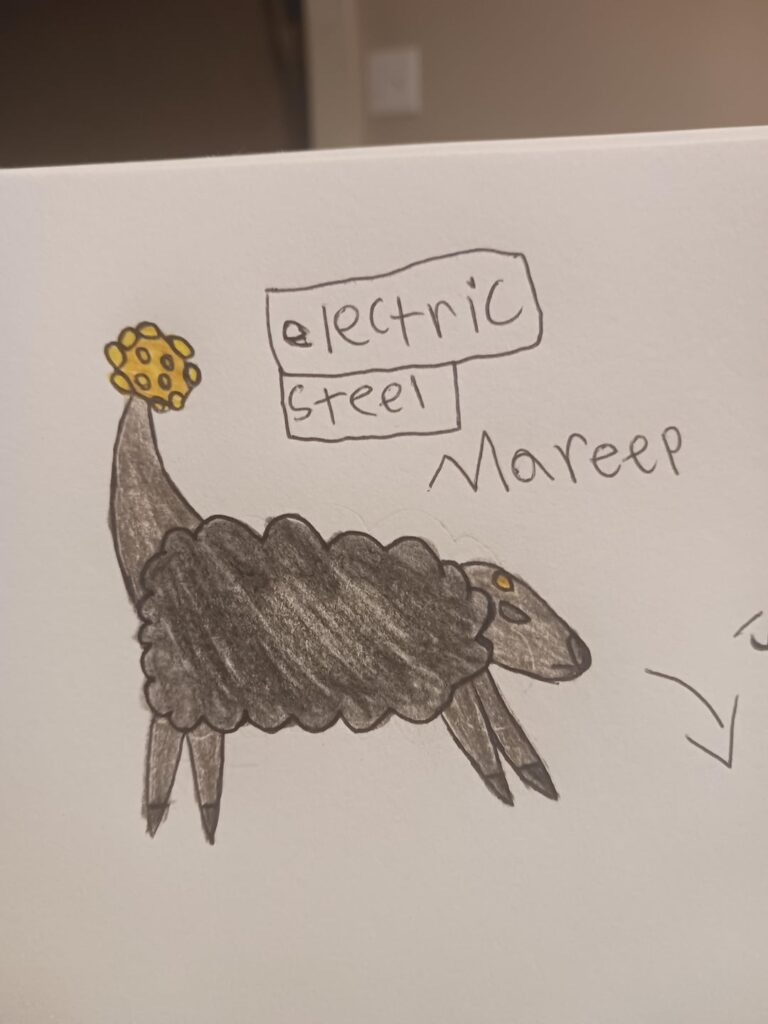 I made a mareep Regional form based off storm clouds and gold since it's conductive