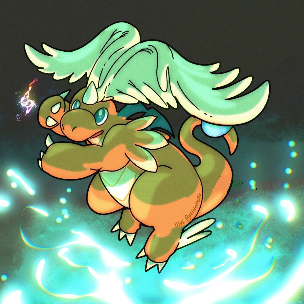 I drew Mega Dragonite right away!