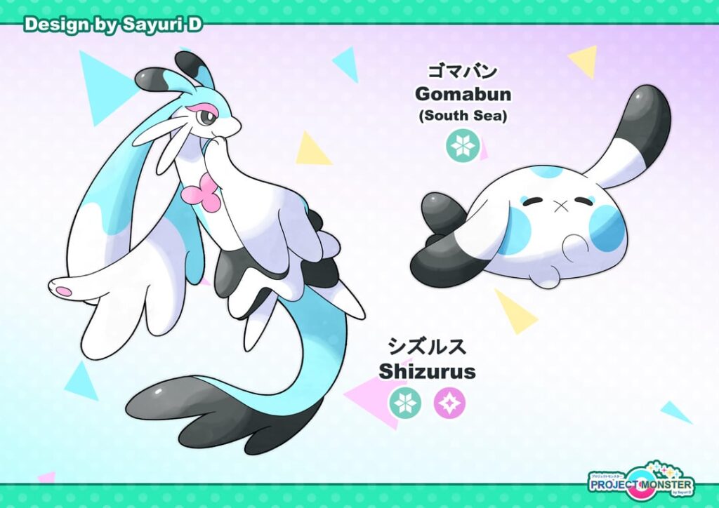 Sea Bunny and Sea Slug Fakemon